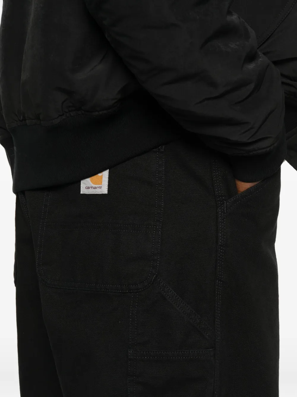 Carhartt Belt Loop Casual Pants In Black
