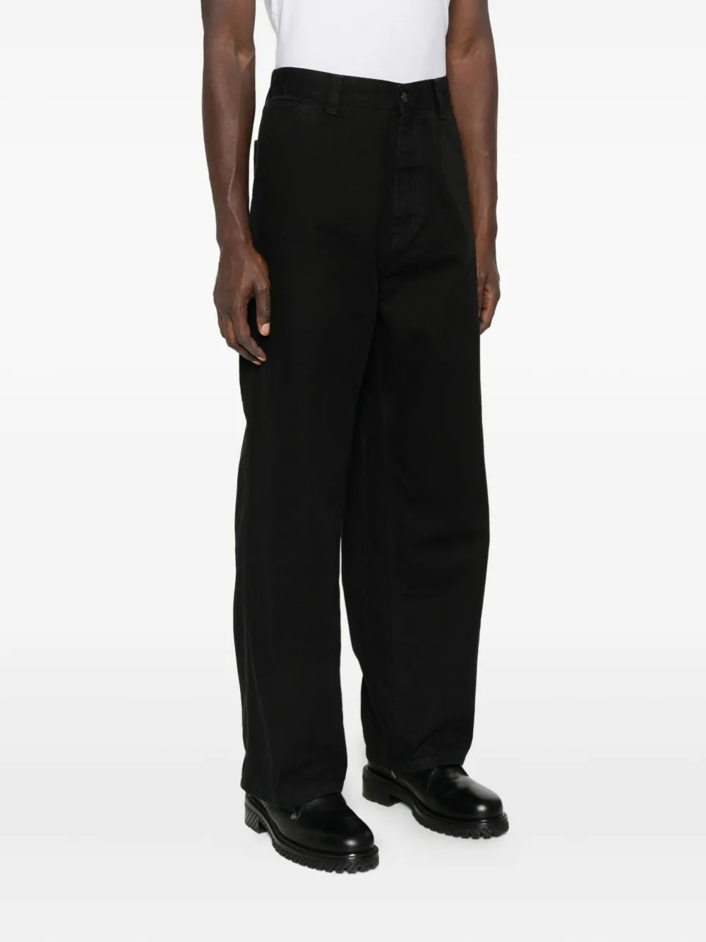 Carhartt Belt Loop Casual Pants In Black