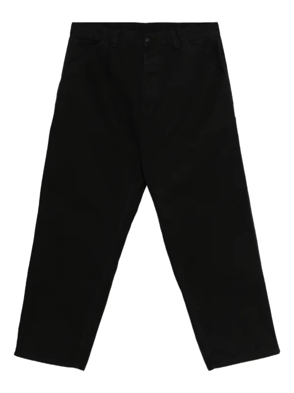 Carhartt ブラック ワークパンツ コットン混紡 4ポケット