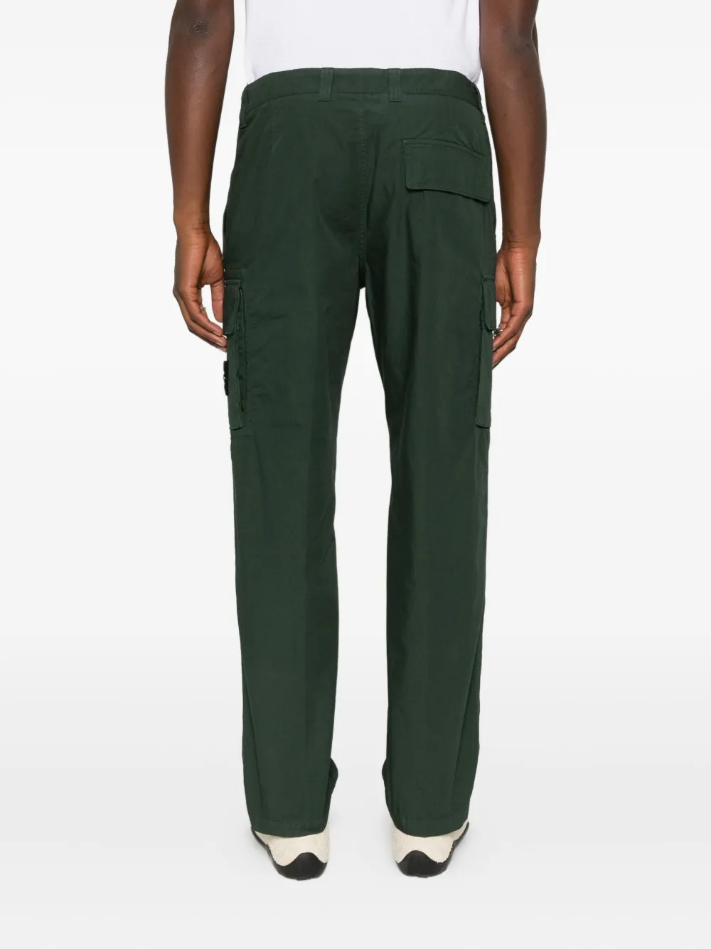 Stone Island Cargo broek met logopatch Groen