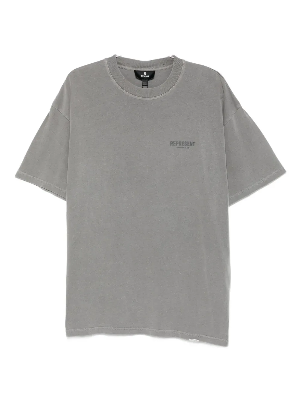 Represent Logo-print T-shirt In Gray