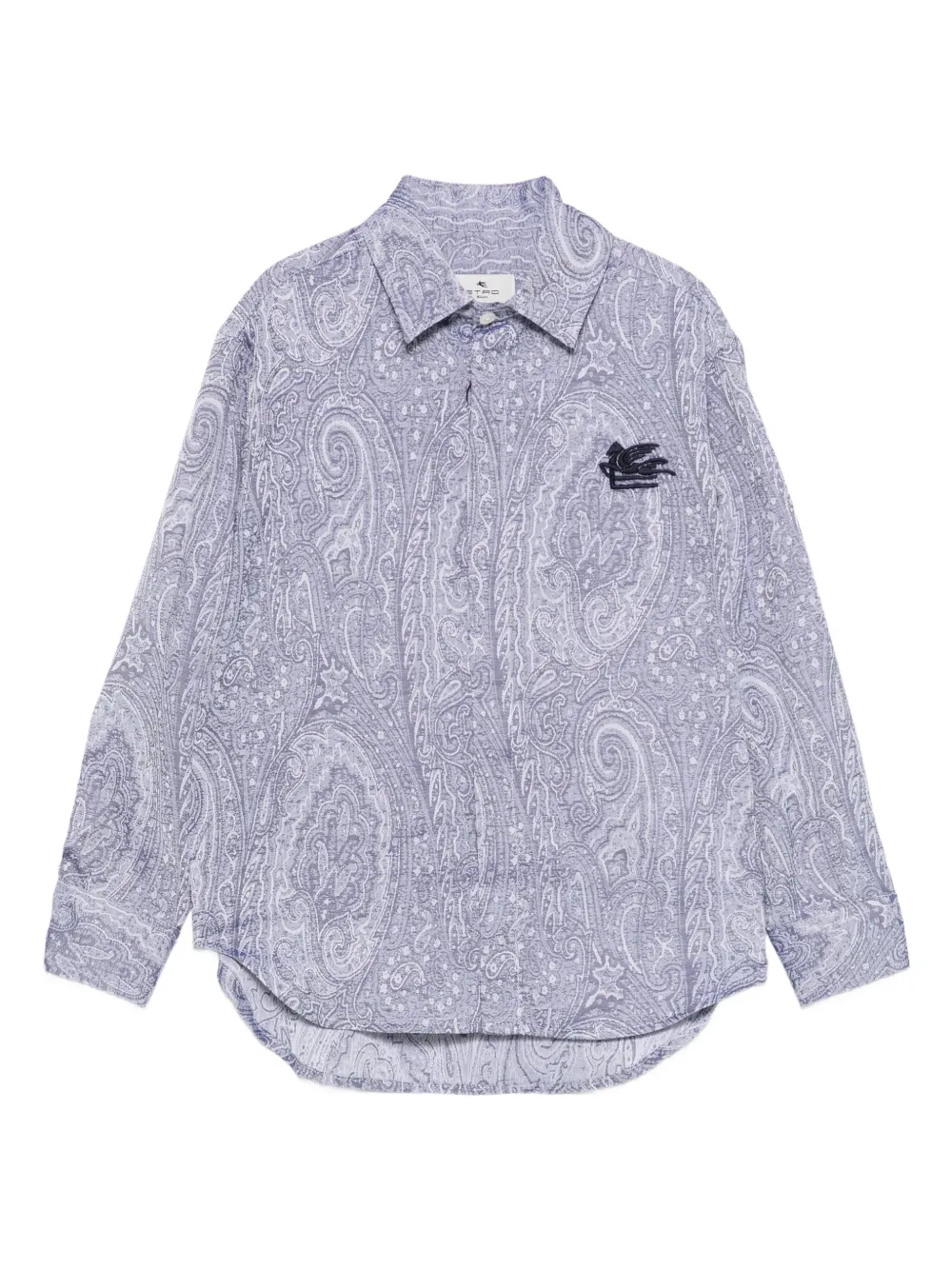 ETRO KIDS paisley-print logo-embroidered shirt | Brown | Image 1