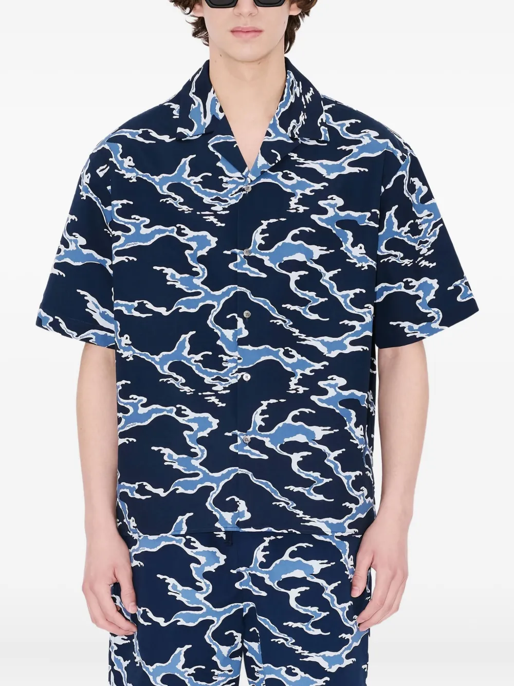 Kenzo Overhemd met print Blauw