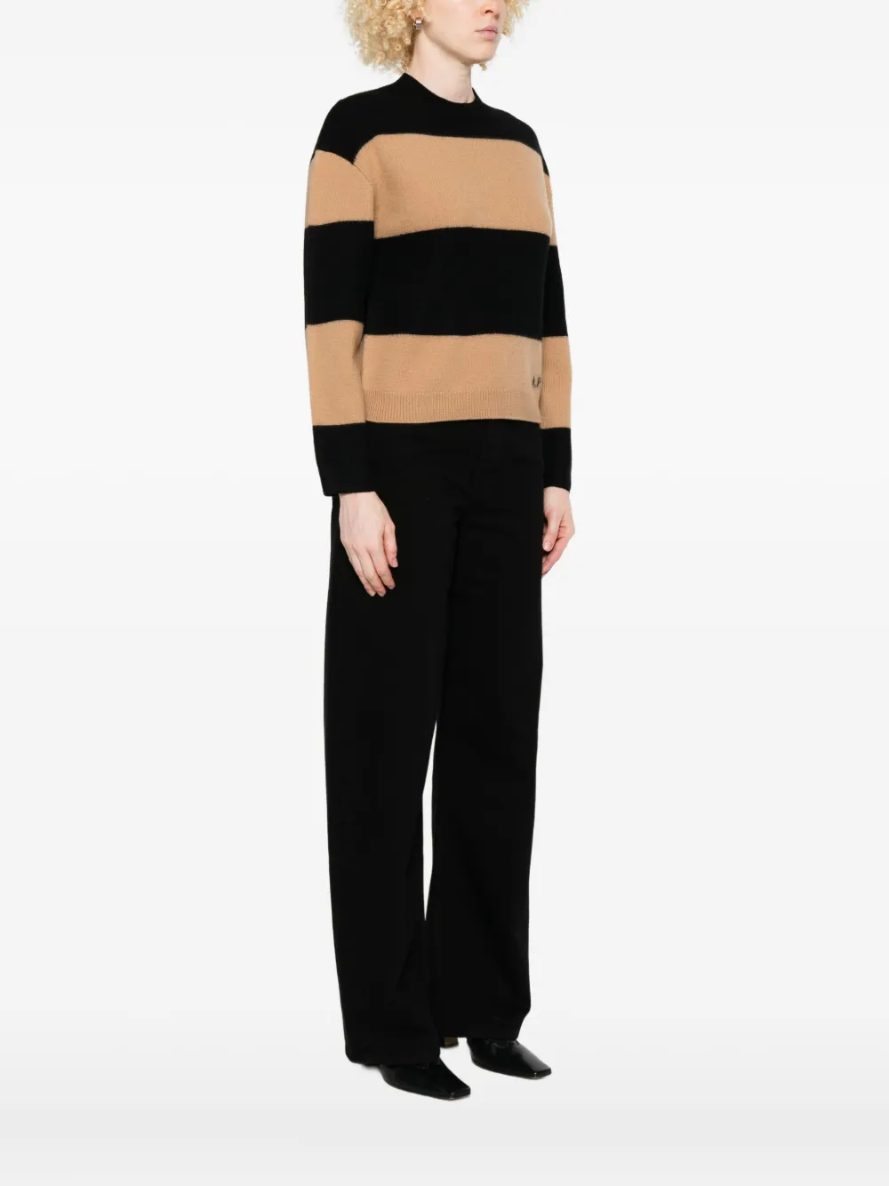 Apc A.p.c. A.p.c. Penny Striped Sweater In Black