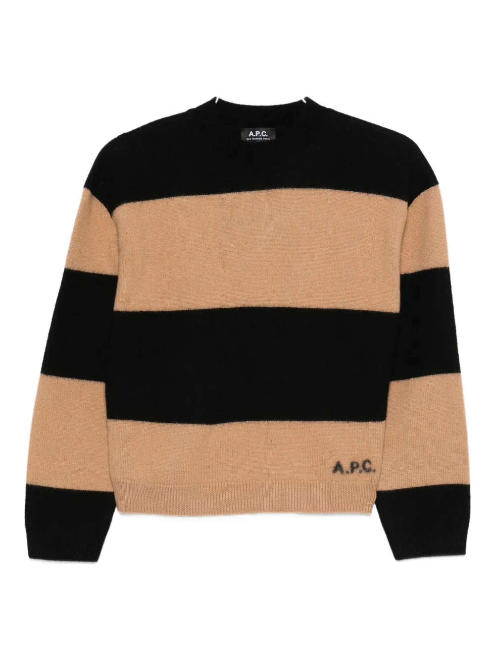 Apc A.p.c. A.p.c. Penny Striped Sweater In Black