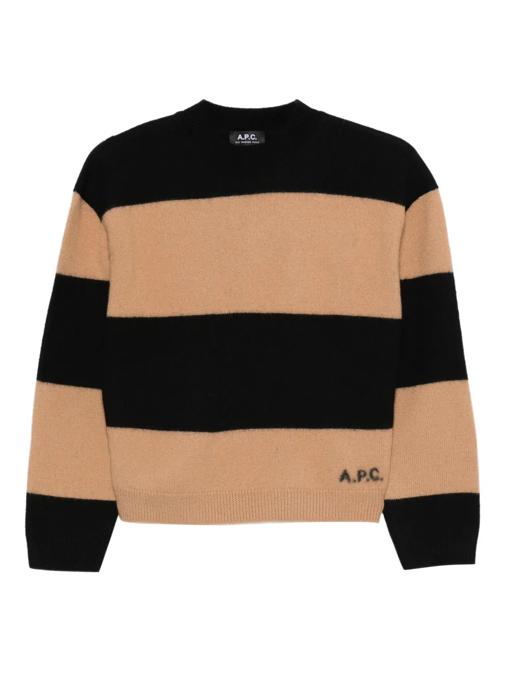 A.P.C. striped wool sweater - ニュートラル A.P.C. striped wool sweater - ニュートラル