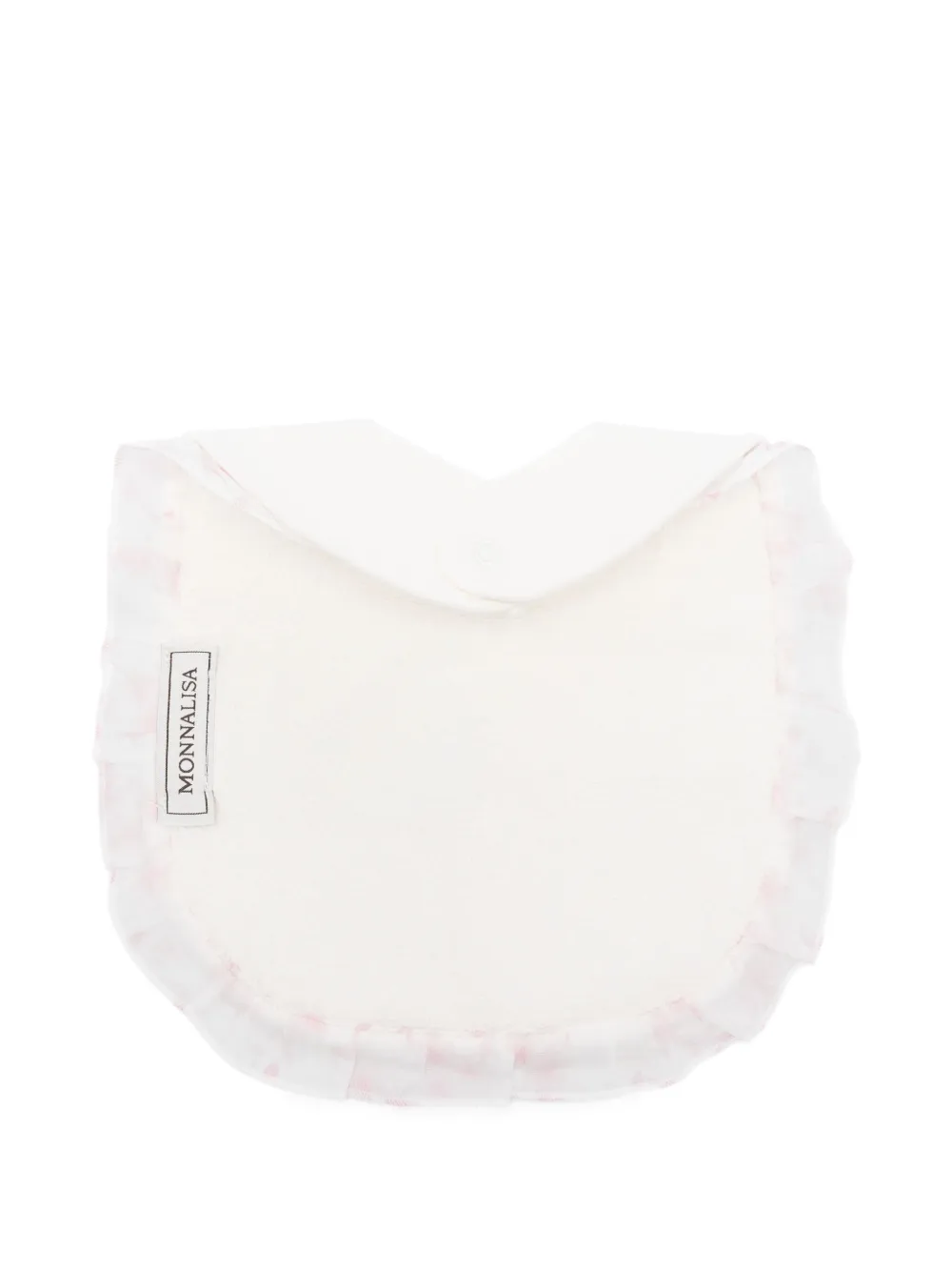 Monnalisa teddy-print ruffled bib | Image 2