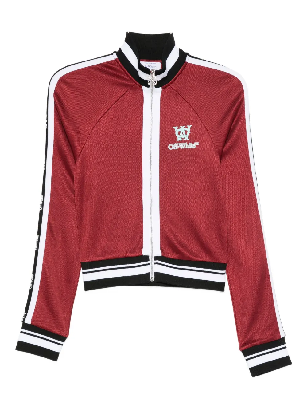 Off-white Stripe-trim Track Jacket In Red