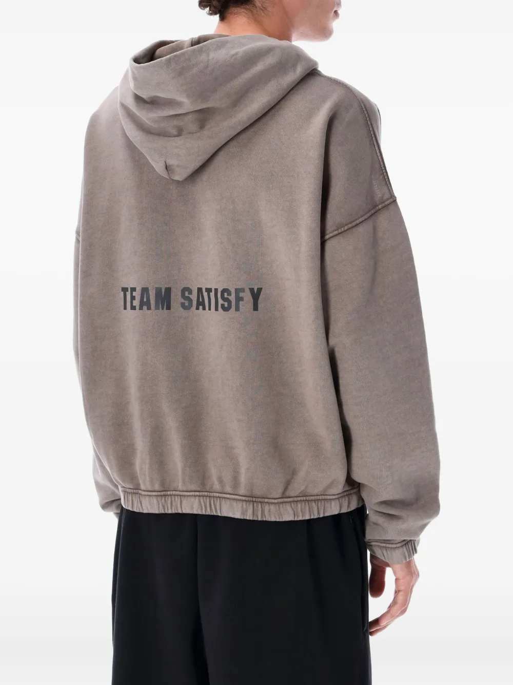 Satisfy text-print hoodie | Hoodies | Image 2