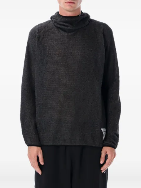 Satisfy funnel-neck fleece hoodie