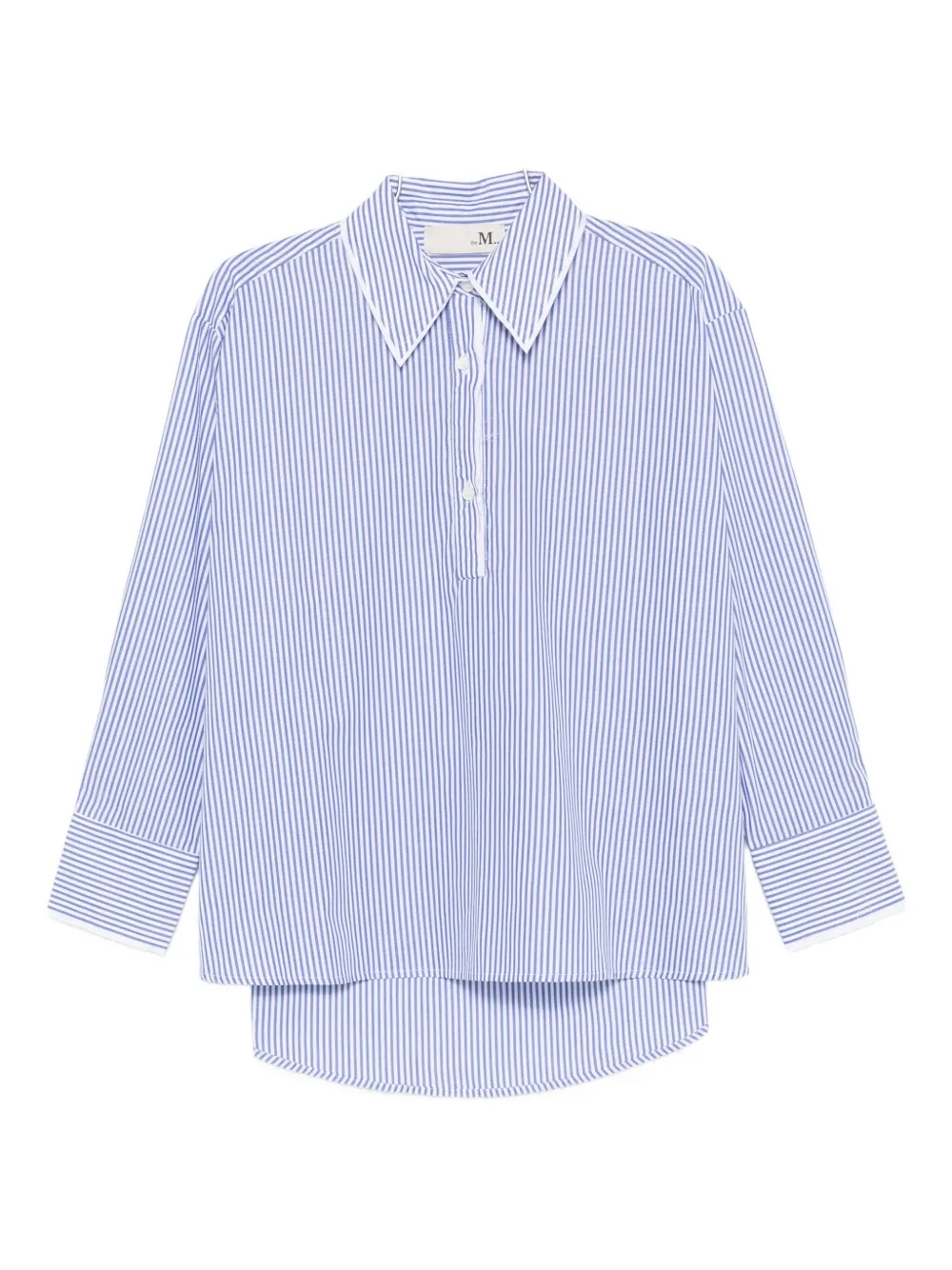 The M Olivia Striped Shirt In Blue