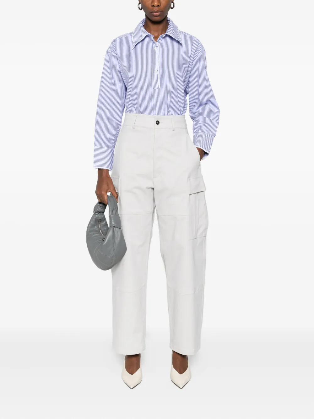THE M Broek met cargo zak - Grijs