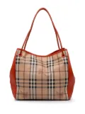 Burberry Pre-Owned 2000-2017 Small Leather Trimmed Haymarket Check Coated Canvas Canterbury tote bag - Brown