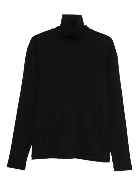 Amomento high-neck cotton T-shirt