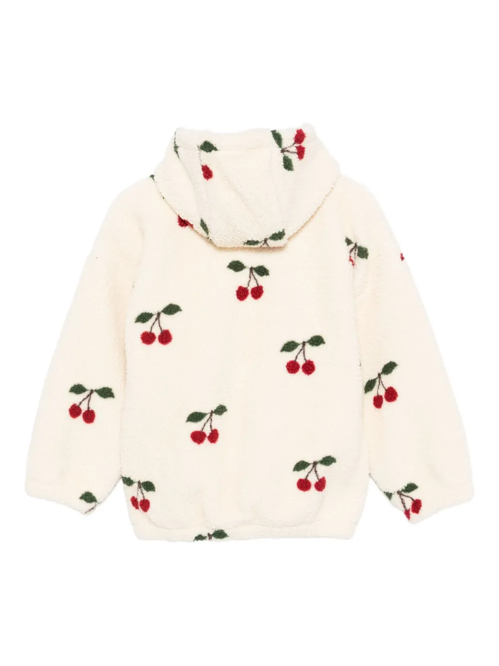 Konges Sløjd Cherry-embroidery Hoodie In White