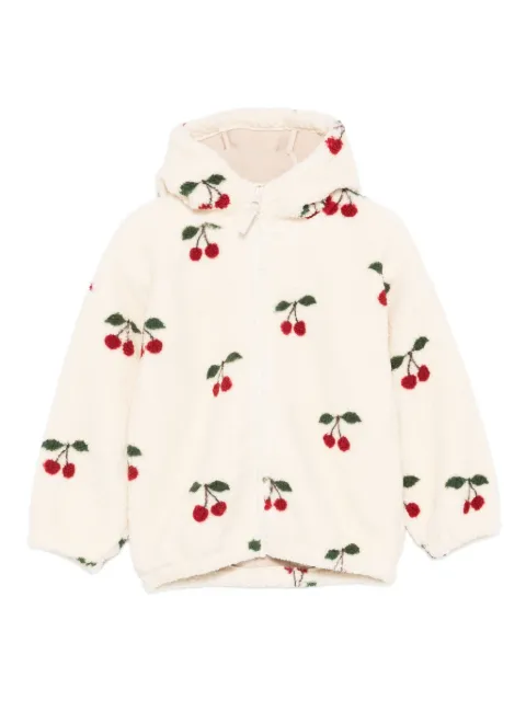 Konges Sløjd cherry-embroidery hoodie