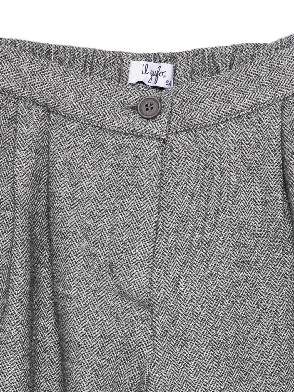 Il Gufo Wool Blend Pleated Shorts In Gray