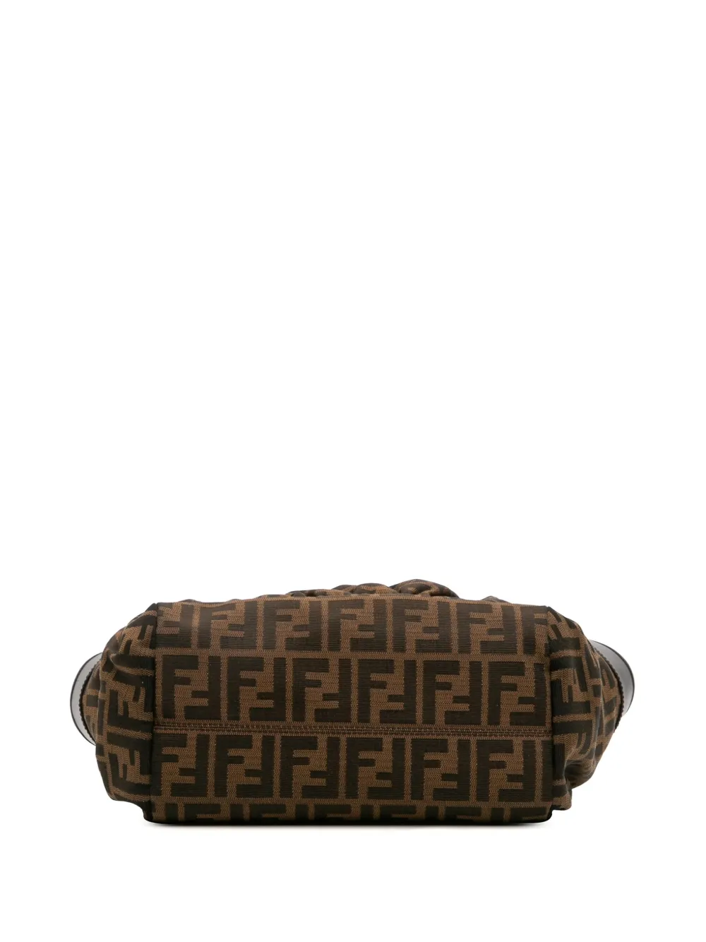 Pre-owned Fendi 2010-2025 Zucca Canvas Chef Tote Bag In Brown