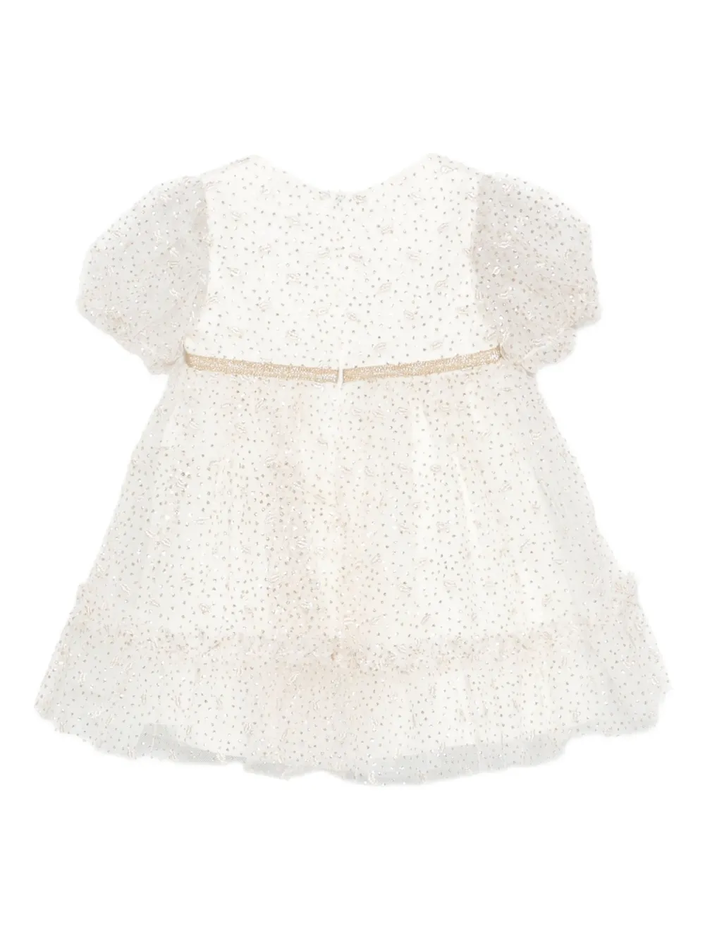 Tartine Et Chocolat Gelaagde verfraaide jurk Wit