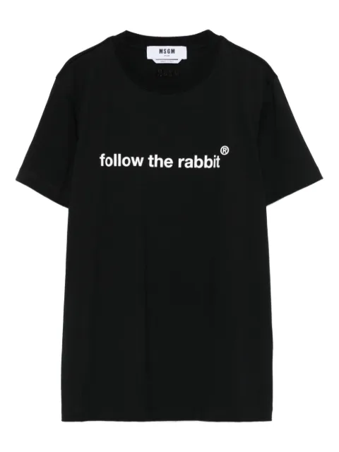 MSGM rabbit-print T-shirt