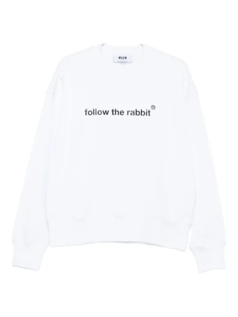 MSGM ribbed-trim sweatshirt