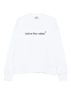 Sporty & Rich logo-print Sweatshirt | Branco | FARFETCH BR