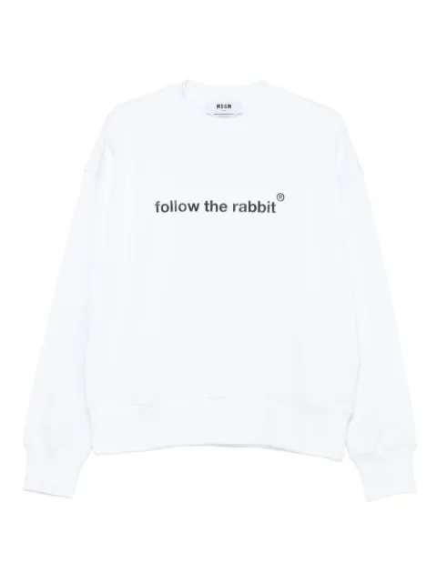 MSGM ribbed-trim sweatshirt