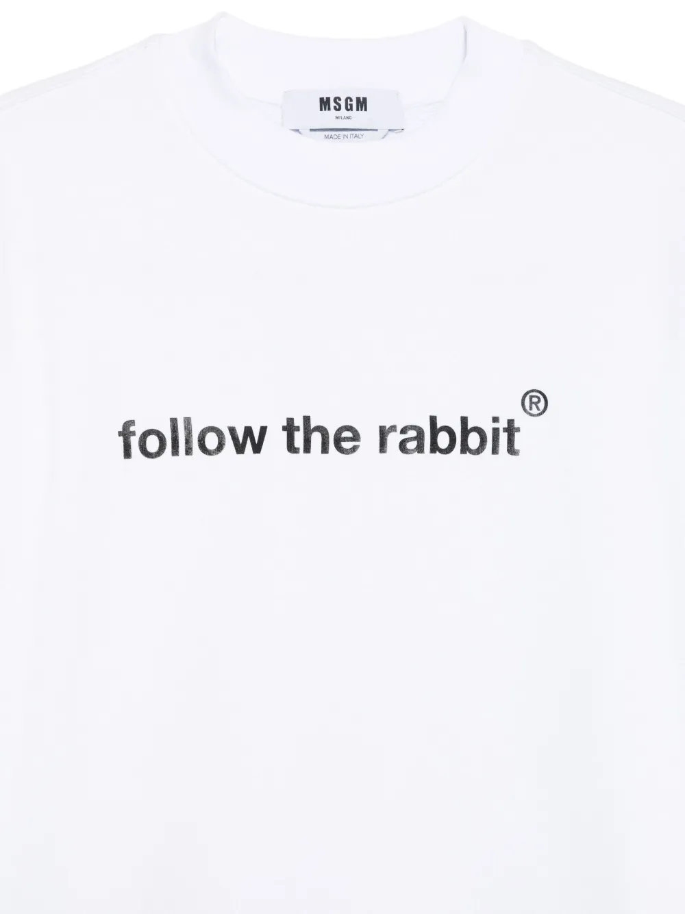 MSGM Sweater met geribbelde afwerking Wit