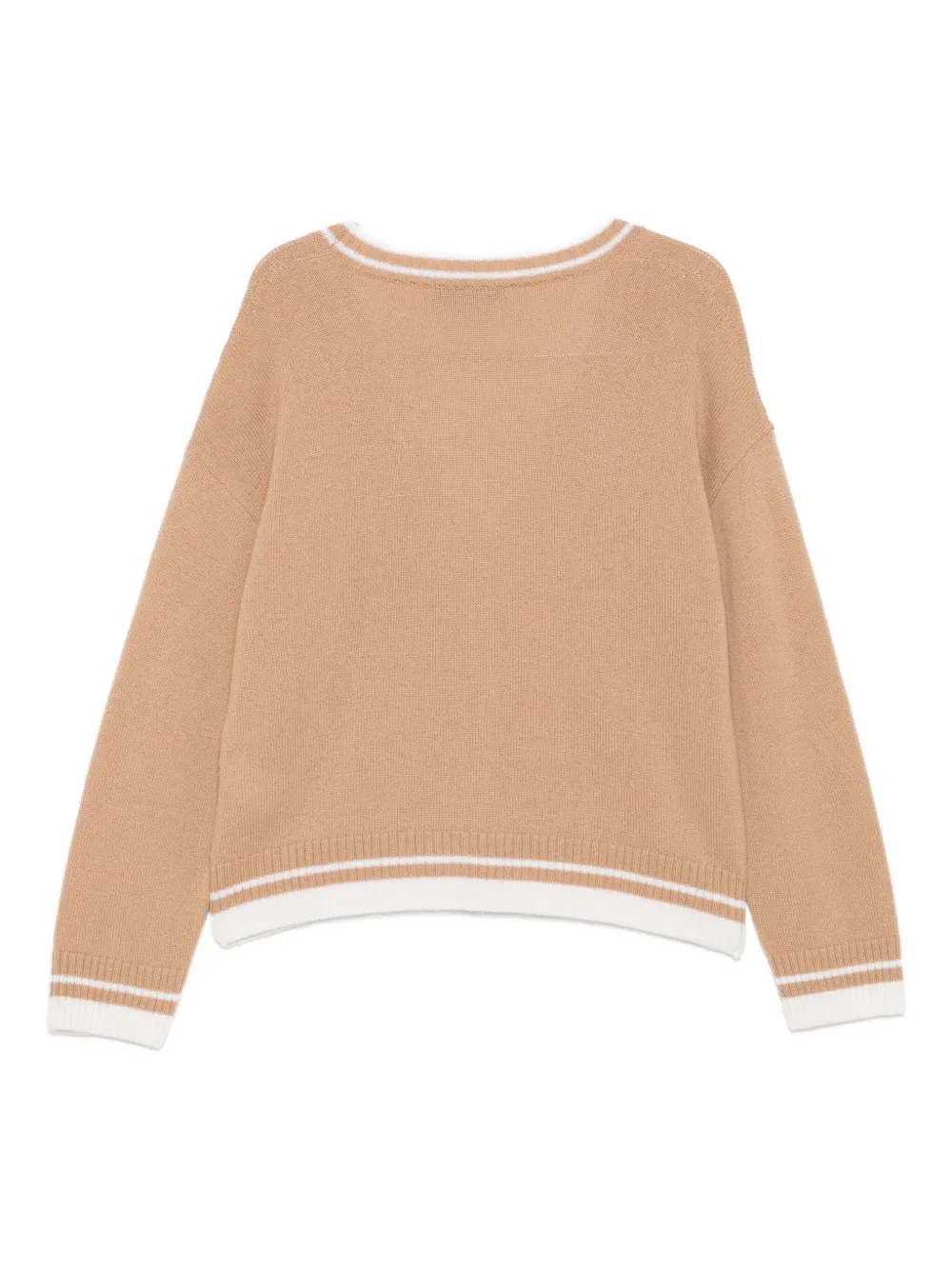 Msgm Buttoned-cuff Cardigan In Neutral