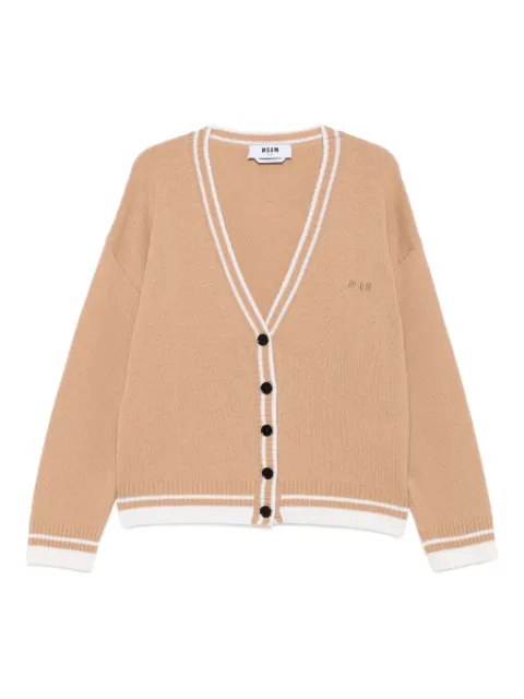 MSGM cárdigan con cuello en V