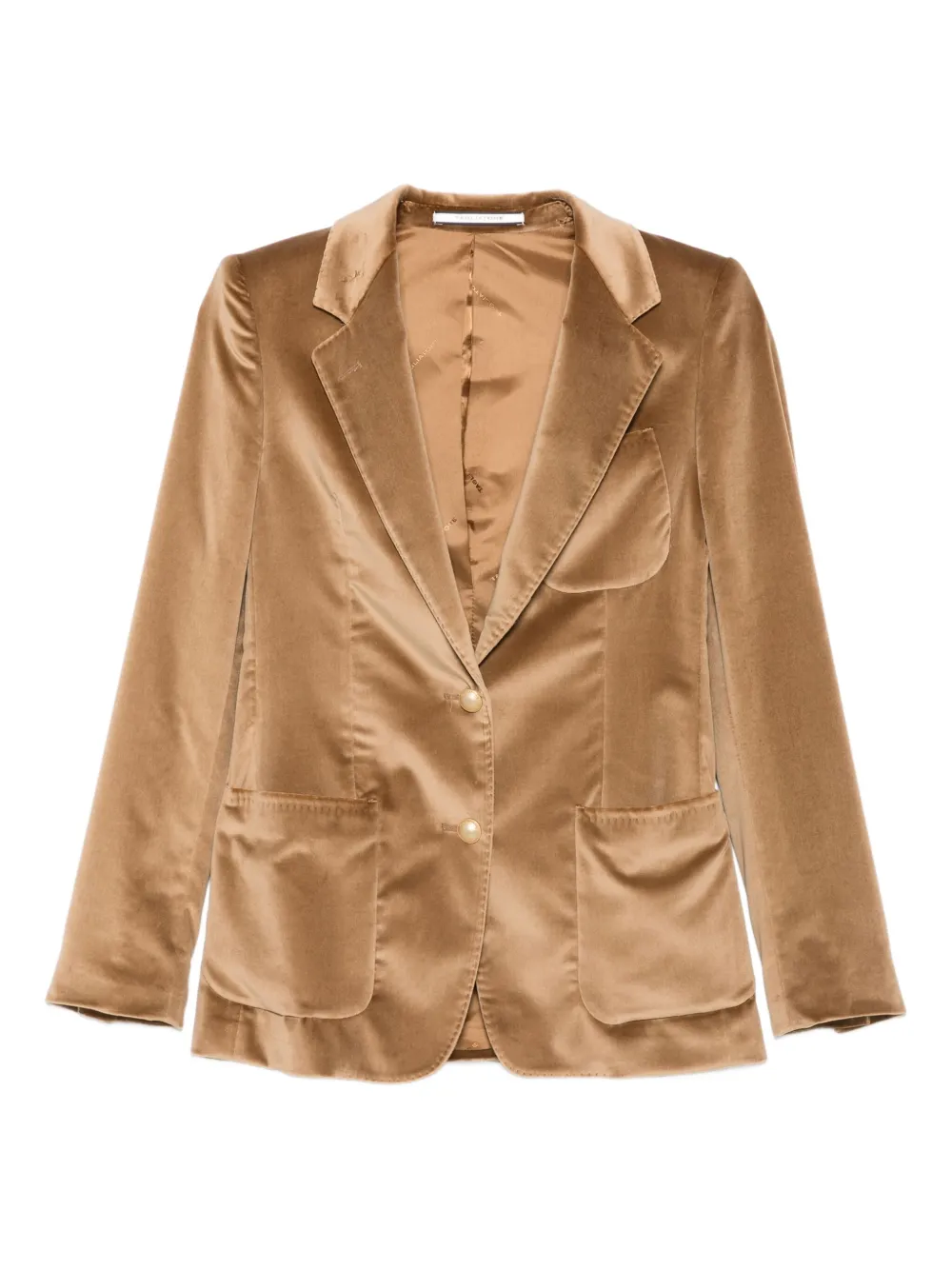 Tagliatore velvet patch-pocket blazer | Neutrals | Image 1