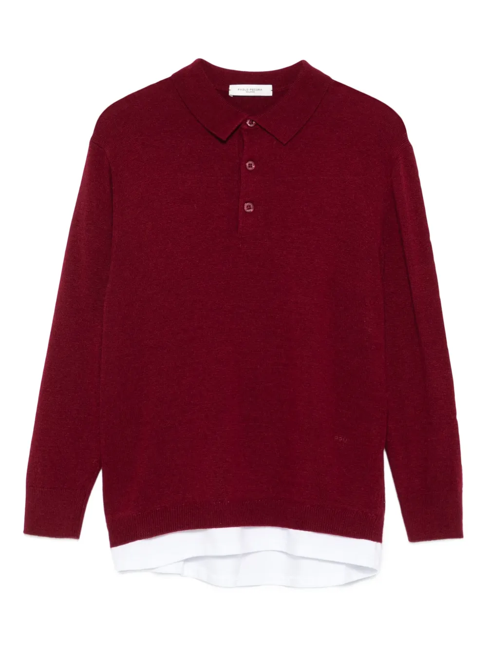 Paolo Pecora Kids long-sleeve polo shirt | Red | Image 1