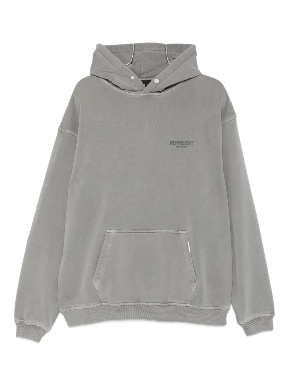 Represent Logo-print Hoodie In Gold