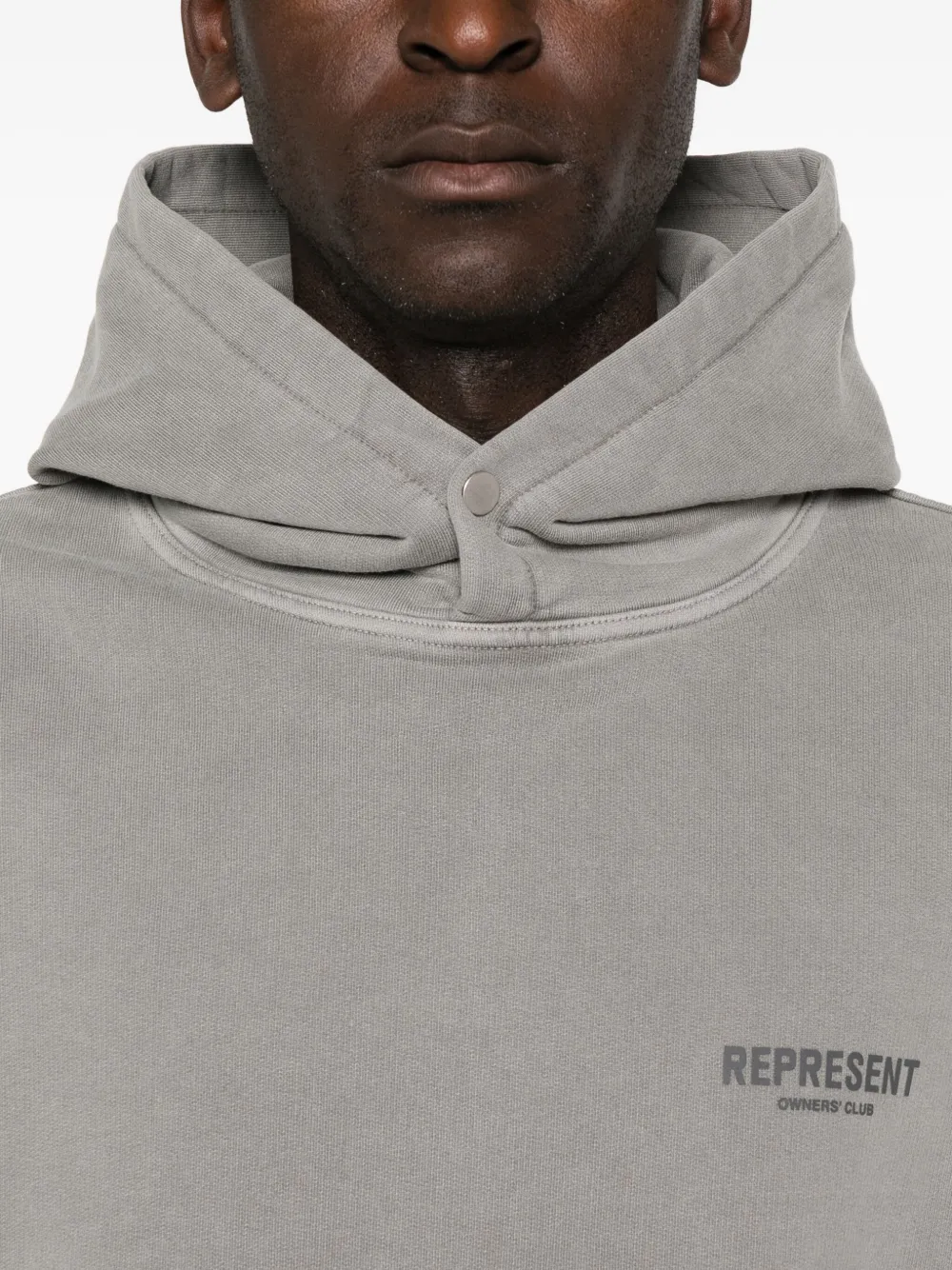 Represent Logo-print Hoodie In Gold