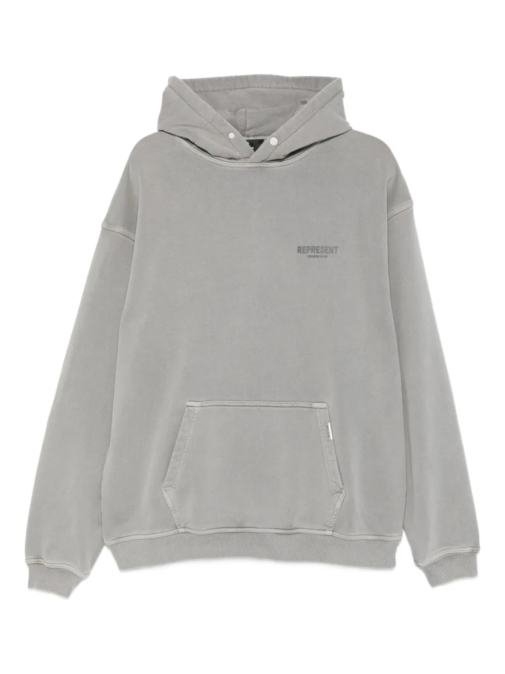 Represent logo-print hoodie | Grey | Image 1