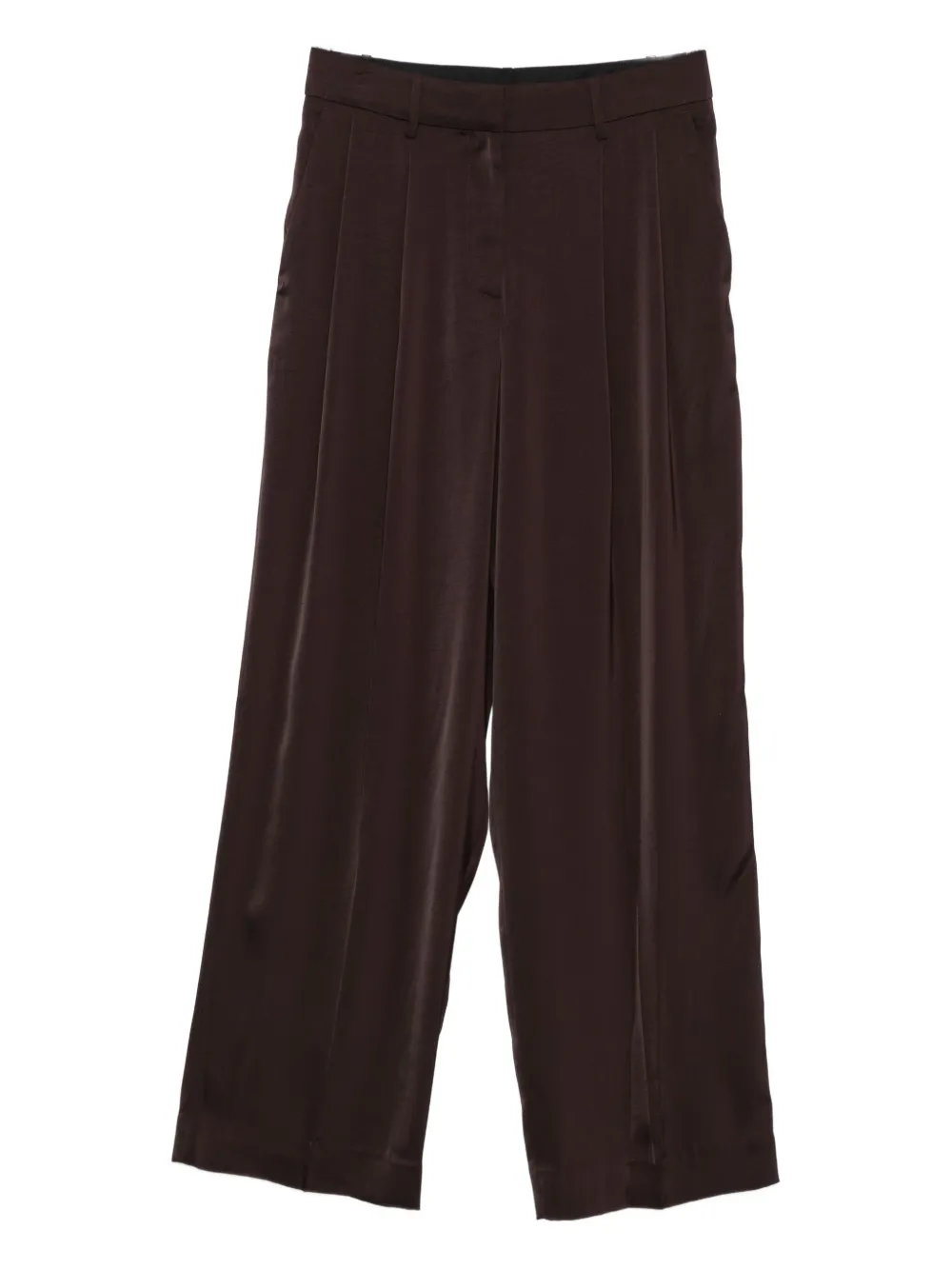 Michael Michael Kors Pleated Trousers In Brown