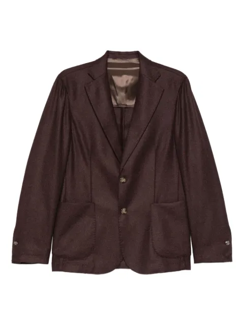 Barba patch-pocket button-front blazer