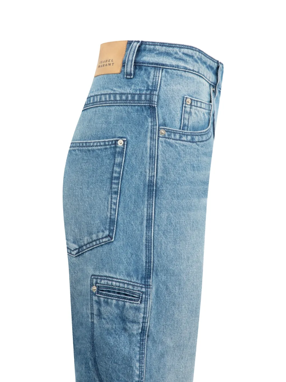 ISABEL MARANT Stely jeans met wijde pijpen Blauw