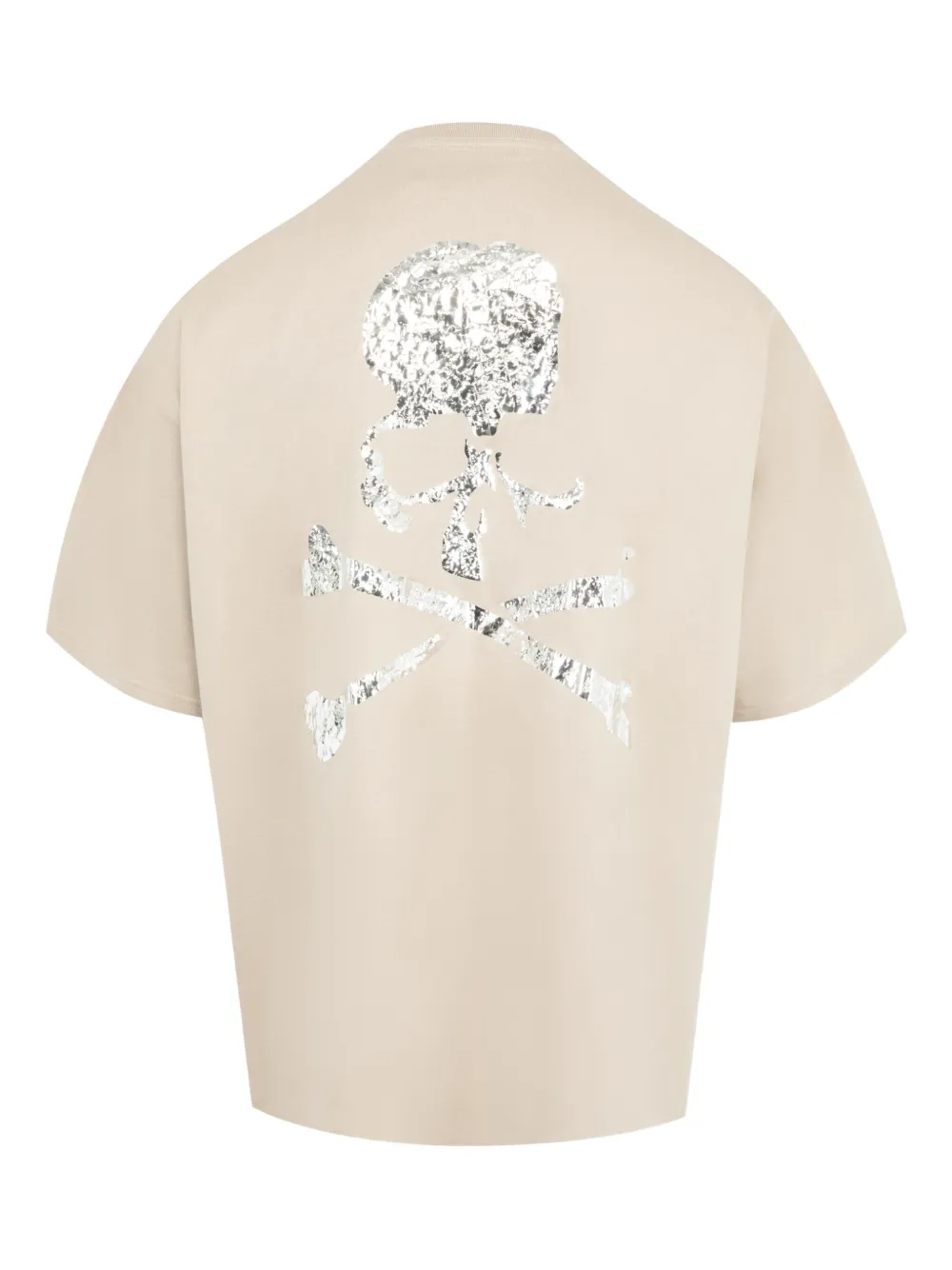 Mastermind World T-shirt met spiegelend logo - Beige