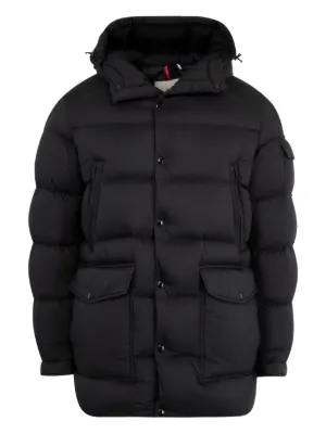Moncler logo-patch Hooded Jacket | Black | FARFETCH JO