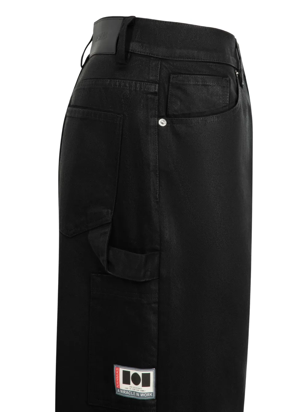 Nahmias Baggy jeans met waslaag Zwart