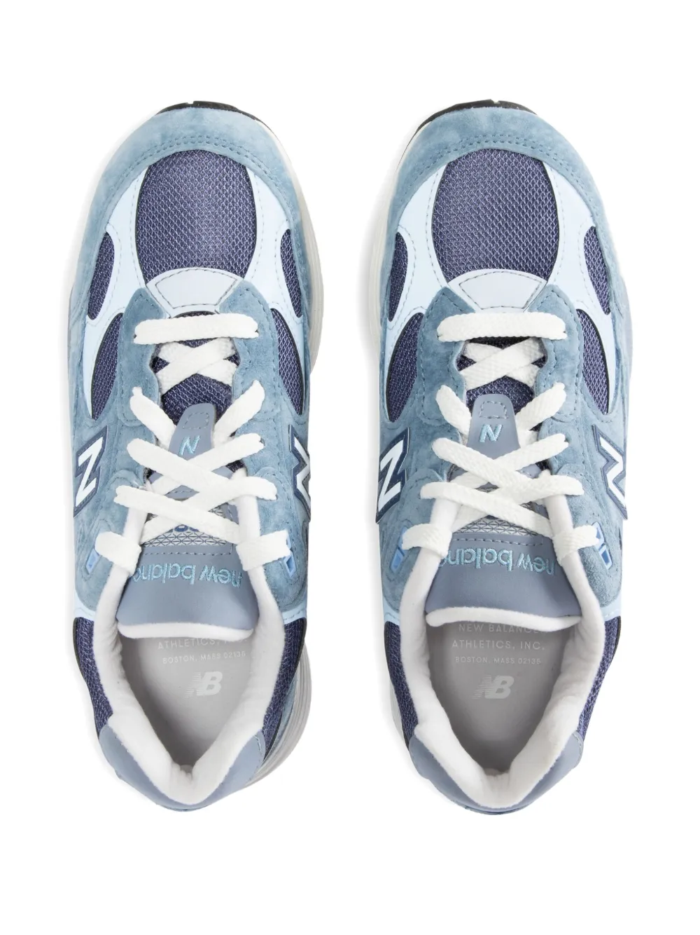 New Balance 992 sneakers met suède vlakken Blauw