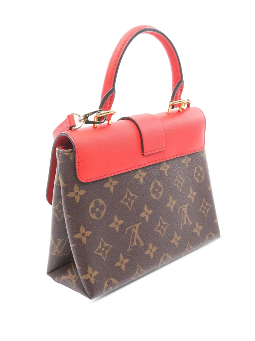 Pre-owned Louis Vuitton 2019 Monogram Locky Bb Satchel In Brown