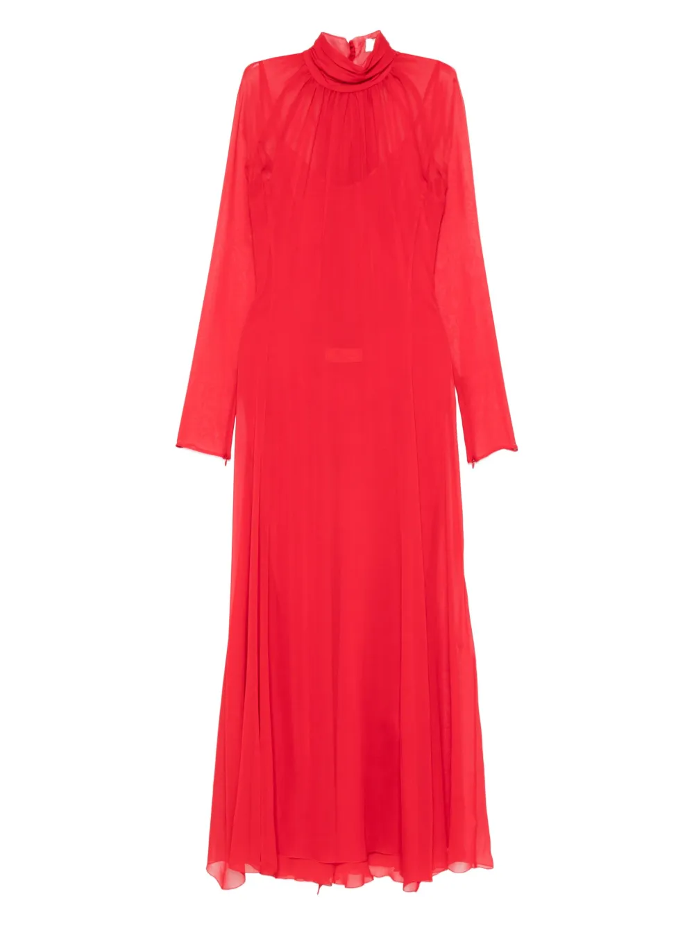 Blumarine robe à col montant | rouge | Image 1