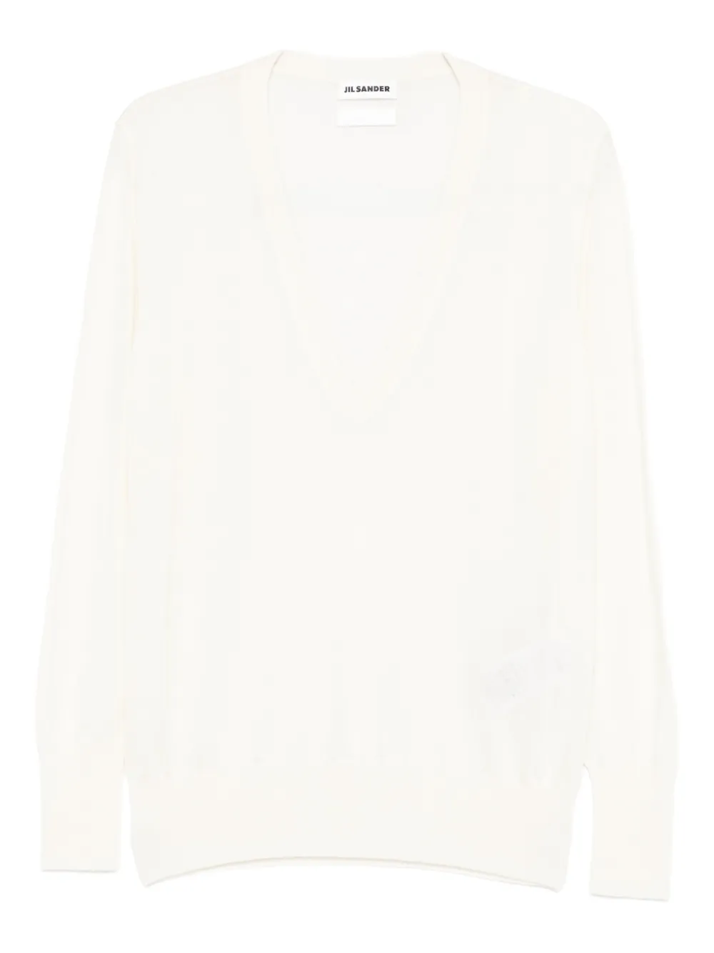 Jil Sander V-neck T-shirt In Neutral