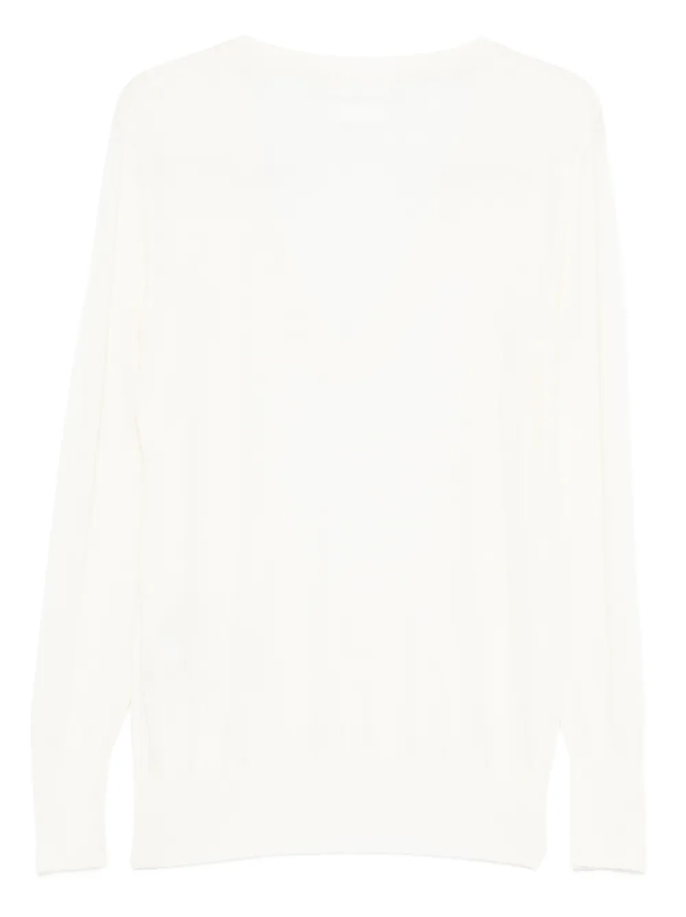 Jil Sander T-shirt met V-hals Beige
