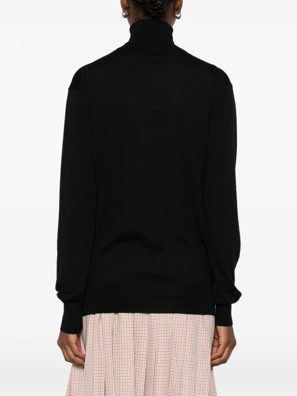 Jil Sander High-neck T-shirt In Black