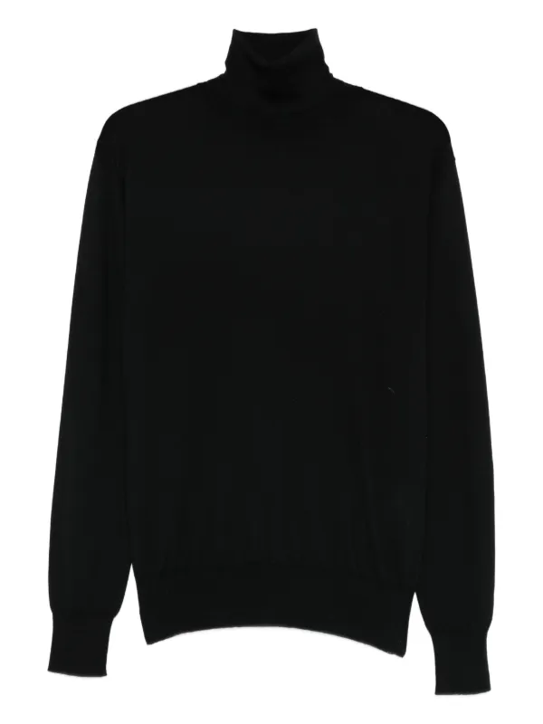 Jil Sander High-neck T-shirt in Black