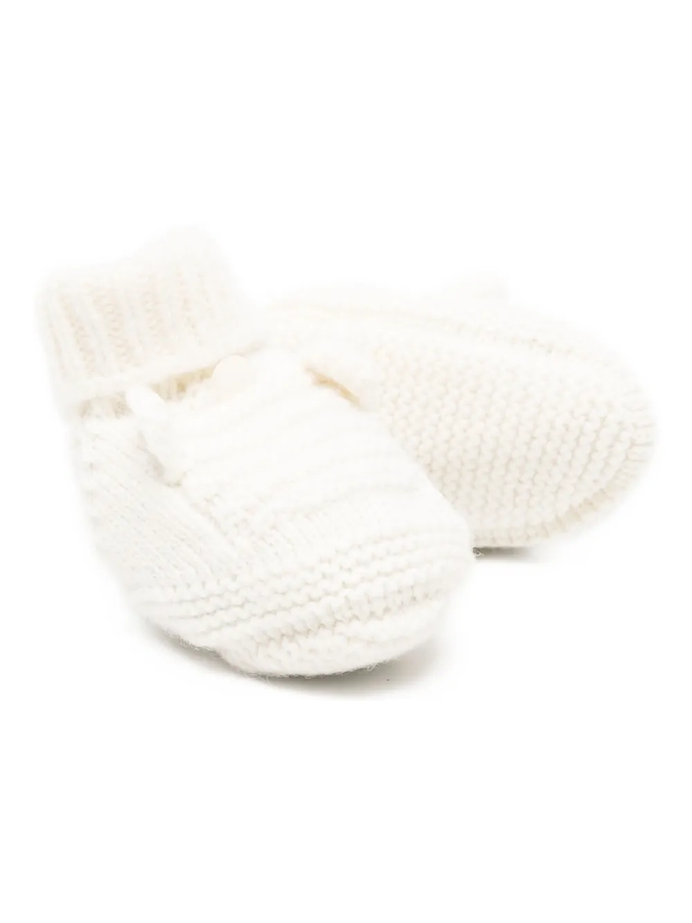 Tartine Et Chocolat cable-knit pom-pom booties | Knitwear | Image 2