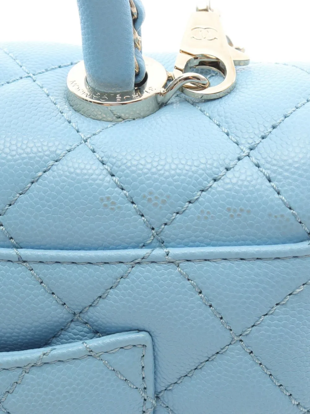 CHANEL Pre-Owned 2021-2025 Mini Caviar Coco Chain Top Handle Bag satchel | Pre-Owned | Image 2